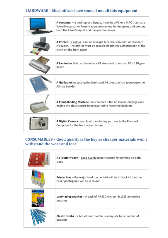 Equipment list